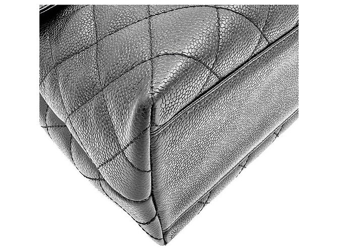 Chanel Caviar Handtasche mit Tragegriff Schwarz - Ansicht 6