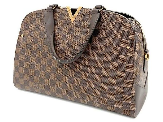Louis Vuitton Kensington Bowling Marrone - vista 2