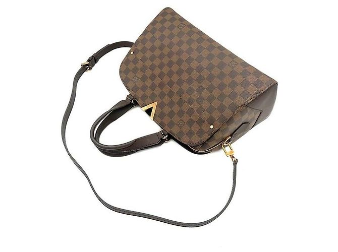 Louis Vuitton Kensington Bowling Marrone - vista 5
