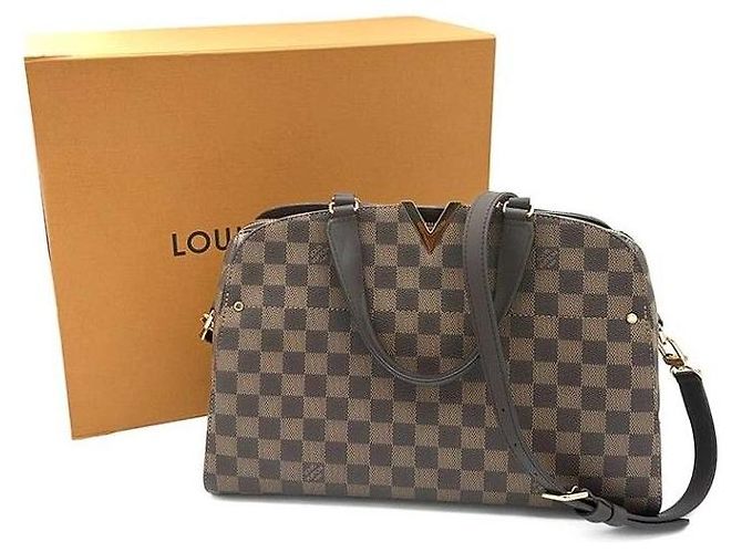 Louis Vuitton Kensington Bowling Marrone - vista 7