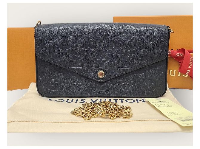 Louis Vuitton Pochette Felicie Empreinte nera con catena, borsa a tracolla Nero - vista 7