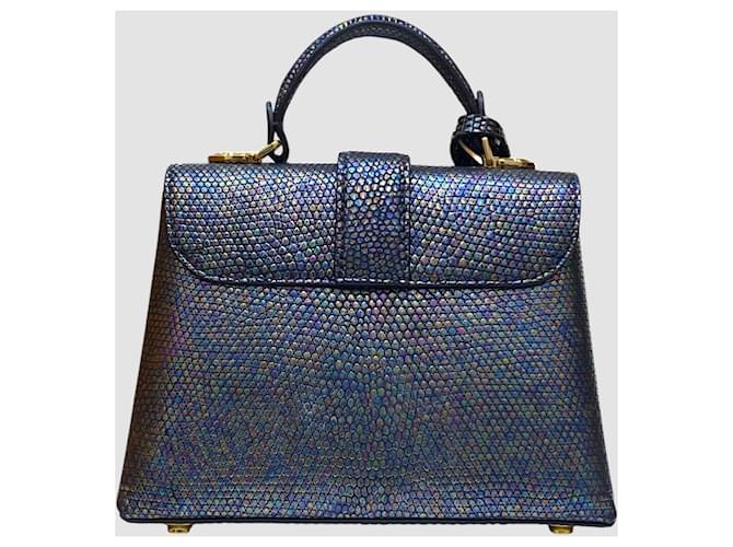 Louis Vuitton Rose de Vingt Lizard Mini Nero - vista 10