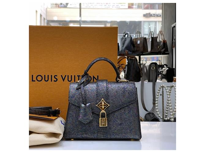 Louis Vuitton Rose de Vingt Lizard Mini Nero - vista 3