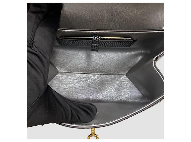 Louis Vuitton Rose de Vingt Lizard Mini Nero - vista 8