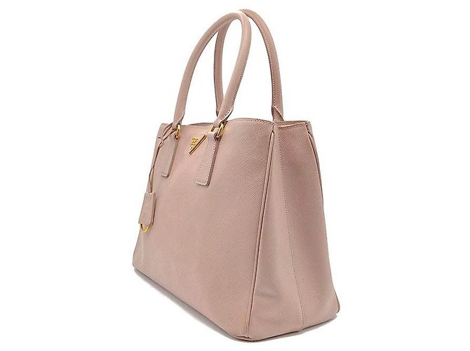 Prada Borsa Tote e Borsa a Spalla Saffiano Lux Rosa - vista 2