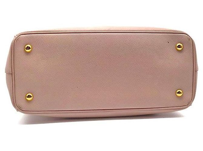 Prada Borsa Tote e Borsa a Spalla Saffiano Lux Rosa - vista 7