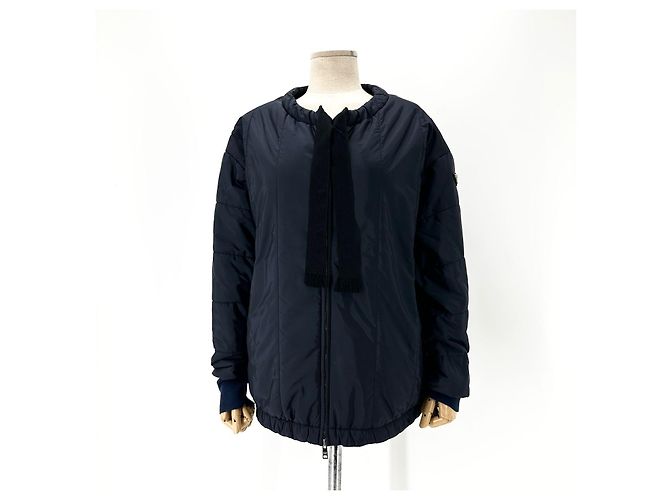 Prada Chaqueta corta acolchada ligera de Re-Nylon para mujer Negro - vista 2