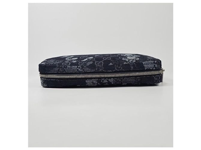 Gucci Piccola borsa a tracolla in denim Argento - vista 8