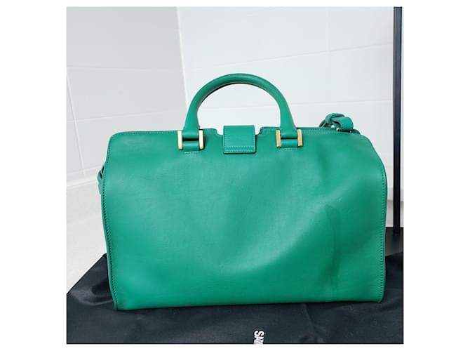 Saint Laurent Cabas Y-Line Chyc Verde - vista 5