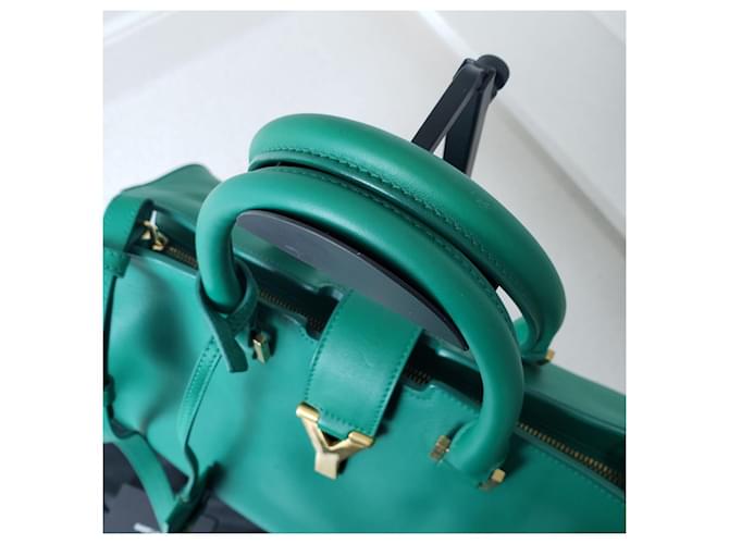 Saint Laurent Cabas Y-Line Chyc Verde - vista 8