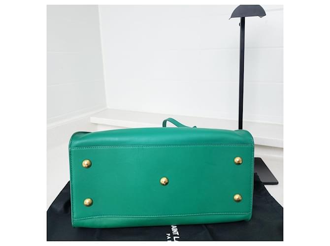 Saint Laurent Cabas Y-Line Chyc Verde - vista 9