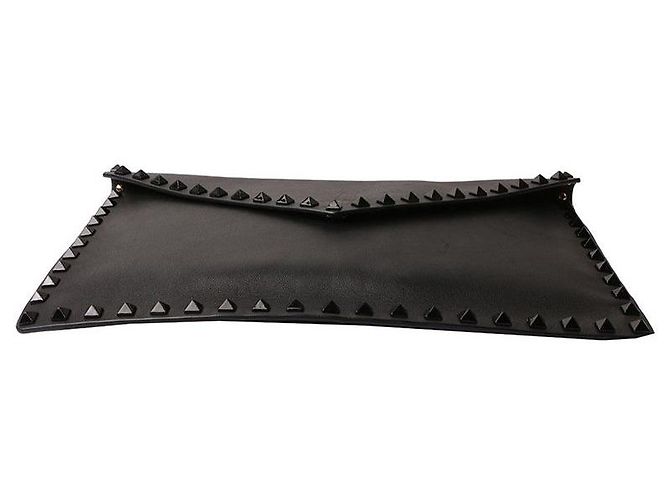 Valentino Clutch a bustina Rockstud Nero - vista 4