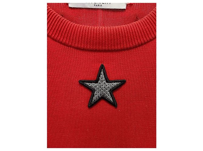 Givenchy Red Star Patch Round Knit - view 3