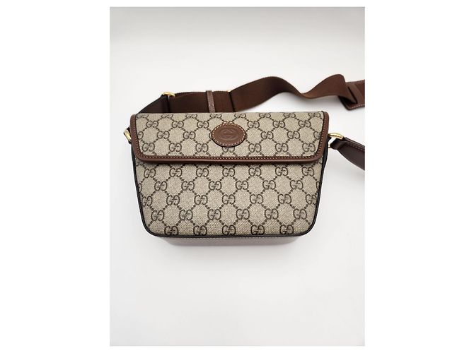 Gucci Borsa a Spalla GG Logo Supreme Multicolore - vista 12
