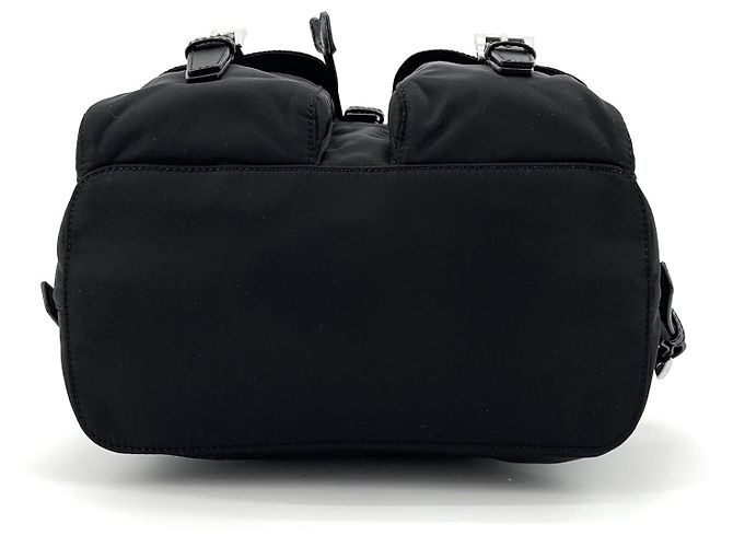 Prada Zaino Re-Nylon con logo Triangle Nero - vista 7