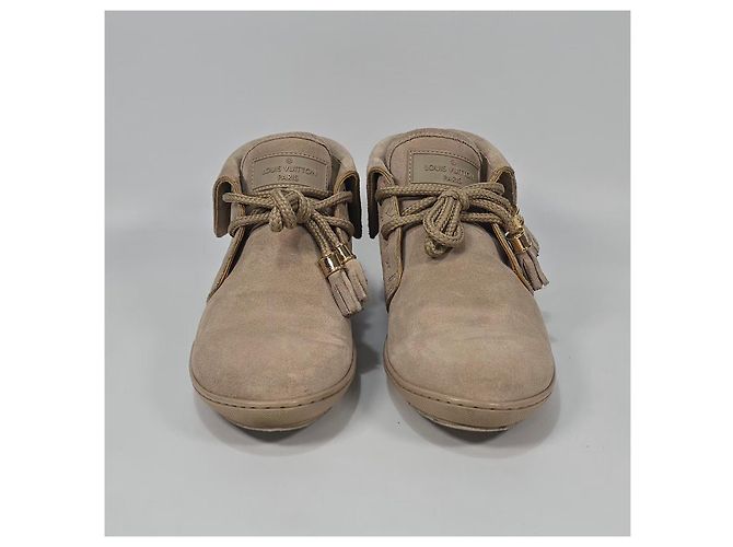 Louis Vuitton Monogramm Suede Moccasin Boots Orange - Ansicht 3