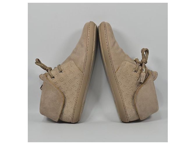Louis Vuitton Monogramm Suede Moccasin Boots Orange - Ansicht 6