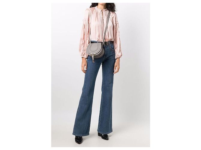 Chloé Mini Marcie Crossbody Cachemire Grigio Multicolore - vista 4
