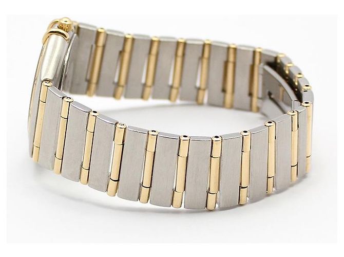 Omega Relógio Constellation Quartz Full Bar Combi Steel Dourado - vista 4