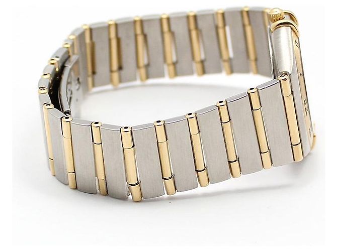 Omega Relógio Constellation Quartz Full Bar Combi Steel Dourado - vista 5