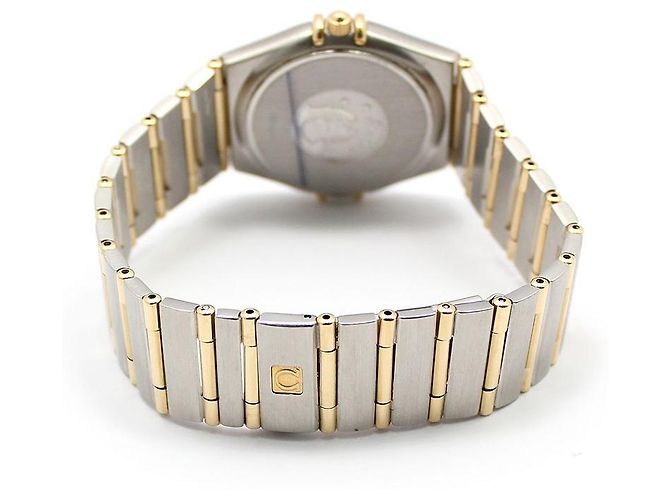 Omega Relógio Constellation Quartz Full Bar Combi Steel Dourado - vista 6