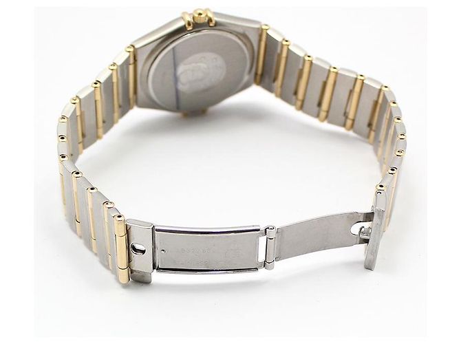 Omega Relógio Constellation Quartz Full Bar Combi Steel Dourado - vista 7