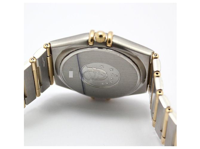 Omega Relógio Constellation Quartz Full Bar Combi Steel Dourado - vista 8