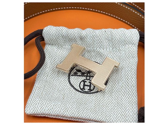 Hermès Cinturón reversible para mujer Gold/Black Girosh Pink Gold Negro - vista 3