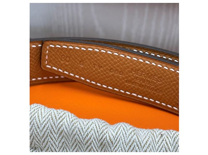 Hermès Cinturón reversible para mujer Gold/Black Girosh Pink Gold Negro - vista 5