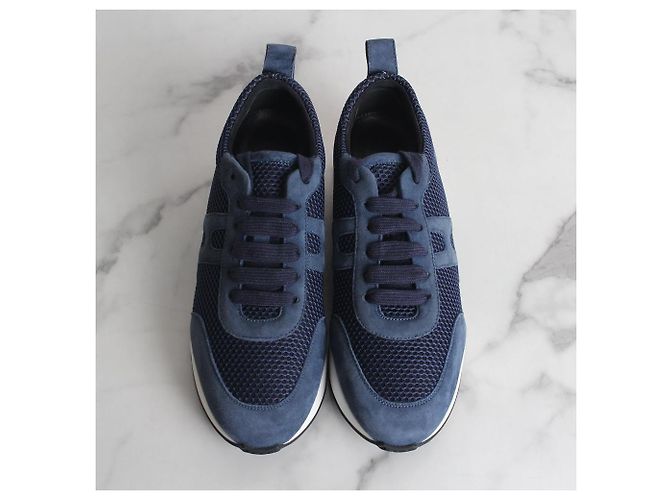 Hermès Sneakers in scamosciato Starter Blue - vista 8