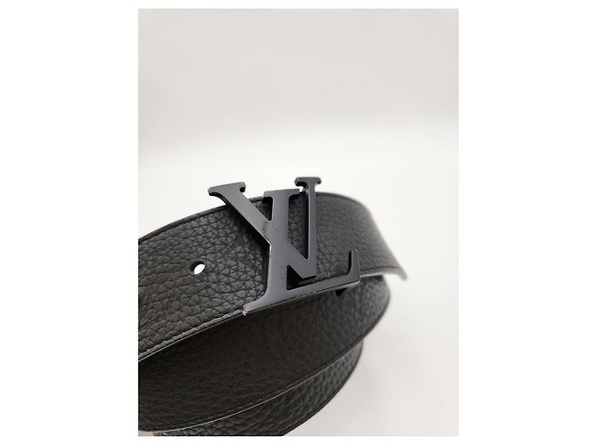 Louis Vuitton Black Taurillon LV Initial Belt - view 6