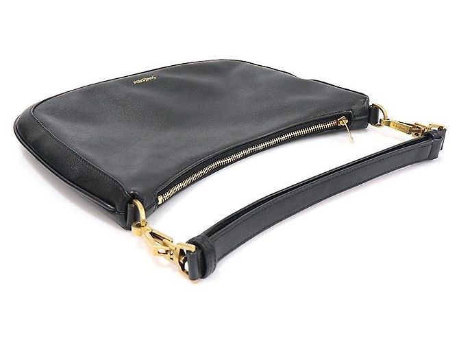 Saint Laurent Borsa Hobo a tracolla con stampa logo classico in nero - vista 3