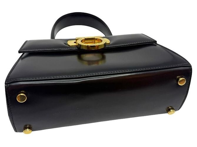 Salvatore Ferragamo Piccola borsa tote con manico superiore East West Iconic Nera - vista 5