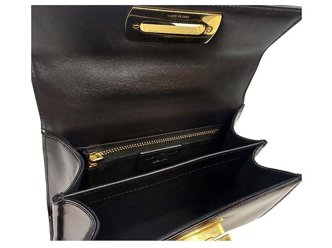 Salvatore Ferragamo Piccola borsa tote con manico superiore East West Iconic Nera - vista 7