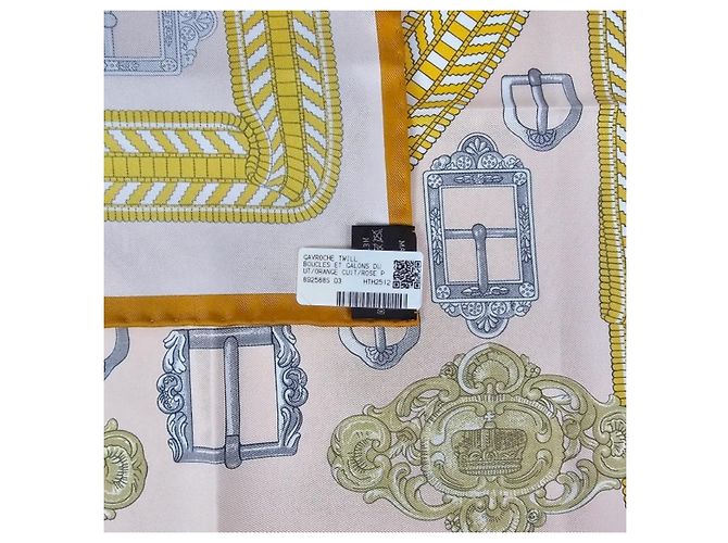 Hermès Bufanda de seda para mujer Tsar Rosa - vista 10