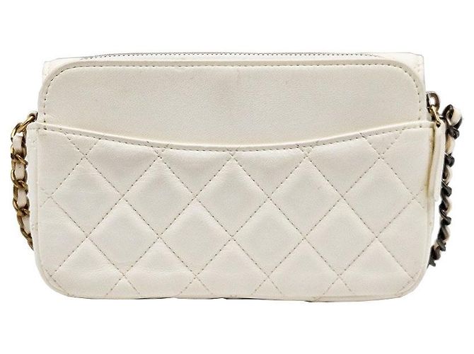 Chanel Serie di borse crossbody con patta e catena Pearl Strass Signature - vista 5