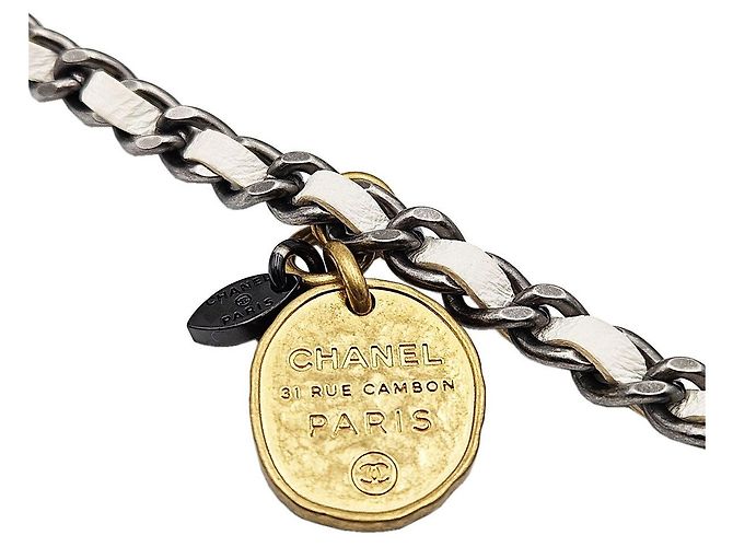 Chanel Serie di borse crossbody con patta e catena Pearl Strass Signature - vista 8