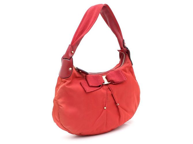 Salvatore Ferragamo Borsa Hobo e Borsa a Spalla Ferragamo Barrow Rosso - vista 2