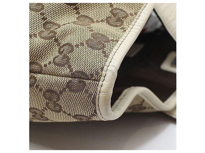 Gucci Borsa shopper a spalla in jacquard con logo GG Marrone - vista 10