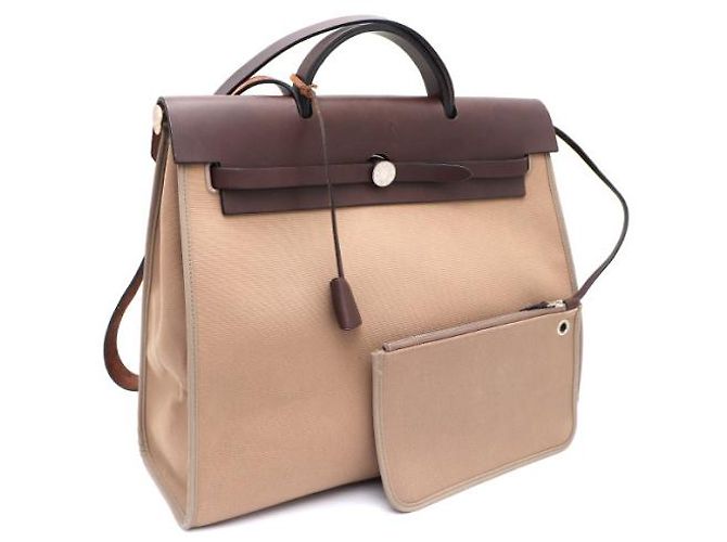 Hermès NUOVA ZIP Erlain Erbag GM Tote e Shoulder Bag Marrone - vista 10