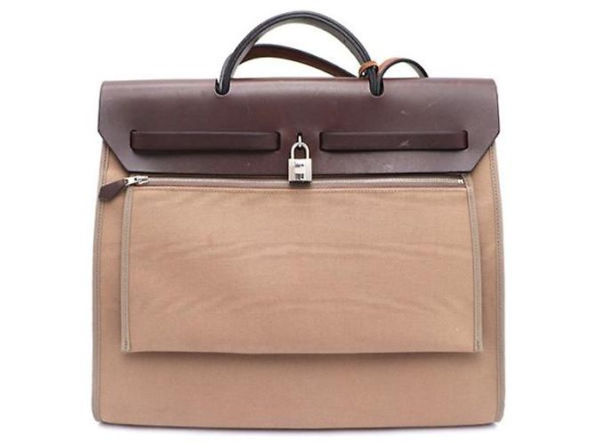 Hermès NUOVA ZIP Erlain Erbag GM Tote e Shoulder Bag Marrone - vista 11