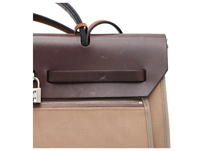 Hermès NUOVA ZIP Erlain Erbag GM Tote e Shoulder Bag Marrone - vista 12