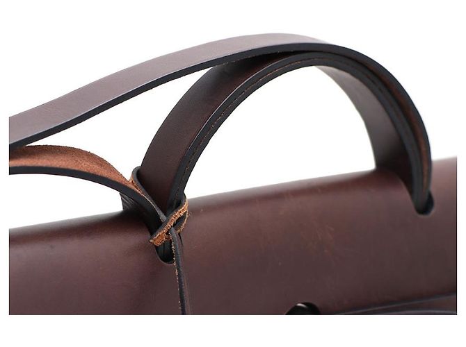 Hermès NUOVA ZIP Erlain Erbag GM Tote e Shoulder Bag Marrone - vista 13