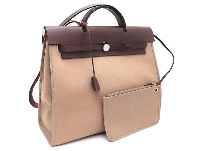 Hermès NUOVA ZIP Erlain Erbag GM Tote e Shoulder Bag Marrone - vista 2