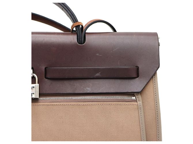 Hermès NUOVA ZIP Erlain Erbag GM Tote e Shoulder Bag Marrone - vista 4