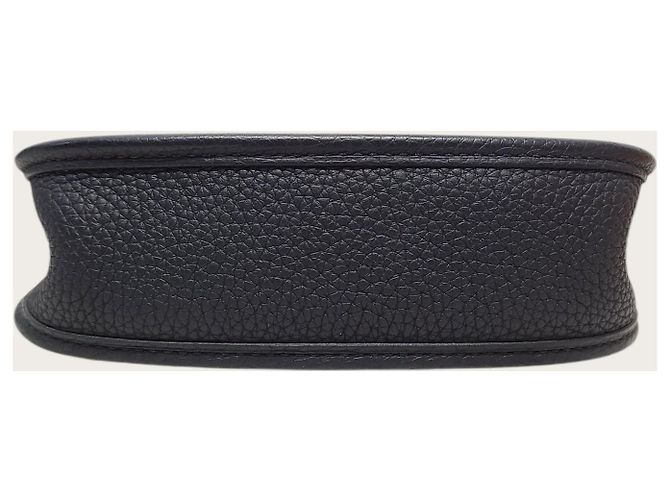 Hermès Black Noire Gold Tone Evelyn Stamp Nero - vista 7
