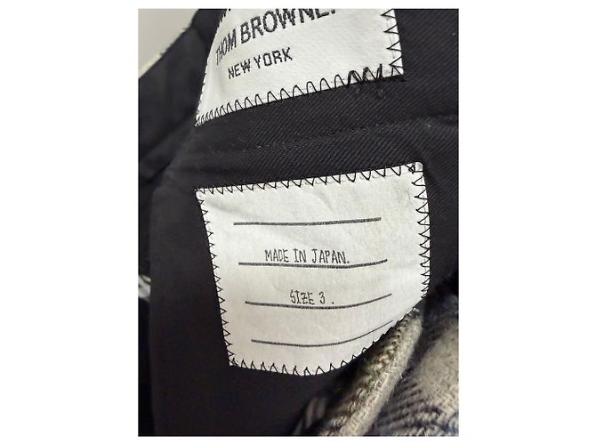 Thom Browne Terno de lã xadrez - vista 8