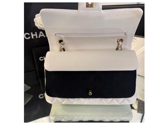 Chanel Classic Medium Flap Bag Weiß - Ansicht 11