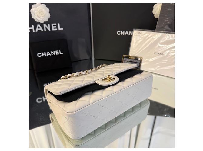Chanel Classic Medium Flap Bag Weiß - Ansicht 6