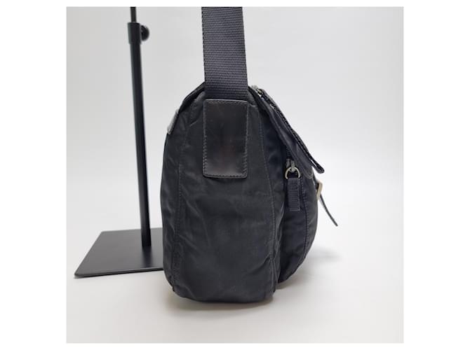 Prada Borsa a tracolla in nylon nero - vista 8